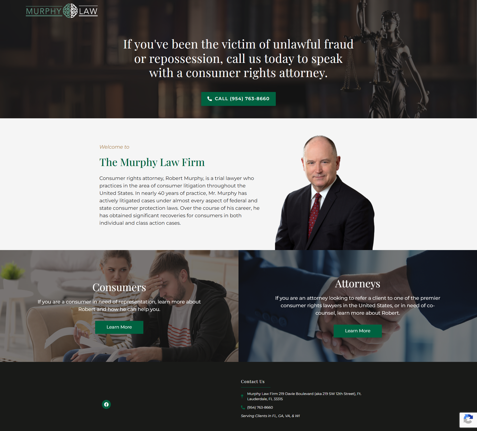 Law Firm Murphy website preview